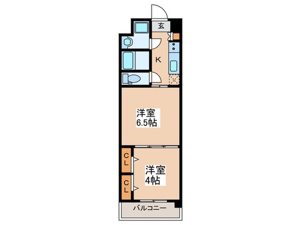 プランドール天王寺SOUTHの物件間取画像